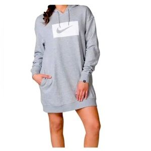 ❣️sold❣️NIKE | Grey Hoodie Sweatshirt Dress (S)